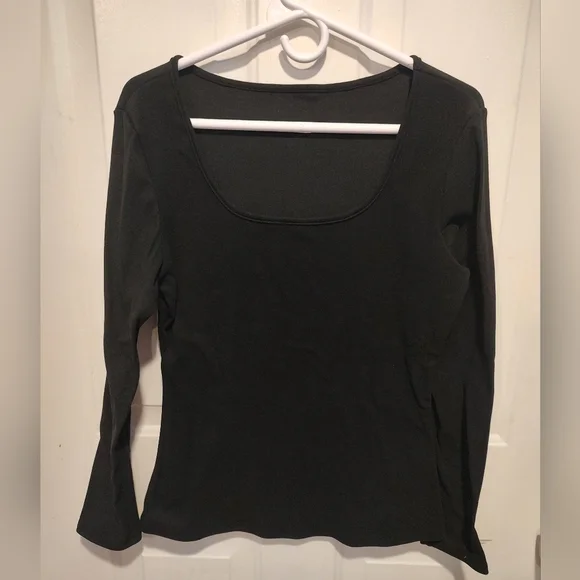SHEIN Long Sleeve Tops - Black, Cream, and Brown - Picture 3 of 6